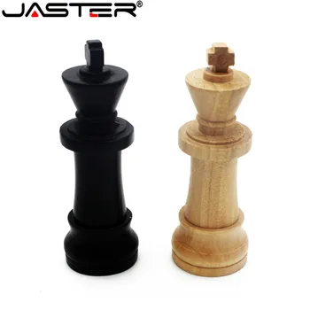 JASTER Новые деревянные международные шахматы USB флэш-накопитель креативный подарок u диск игра шахматы флешка 4 ГБ 16 ГБ 32 ГБ 64 ГБ горячая оптовая продажа