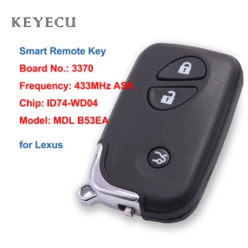 Keyecu Умный дистанционный ключ для Lexus ES350 IS250 IS350 GS300 GS350 GS430 GS450H GS460 LS460 LS460 LS600H PCB 3370 Модель: MDL B53EA