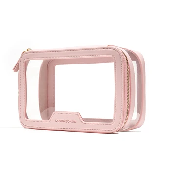 Rownyeon Portable косметичка женская Makeup Bag Clear TPU transparent Cosmetic Bag