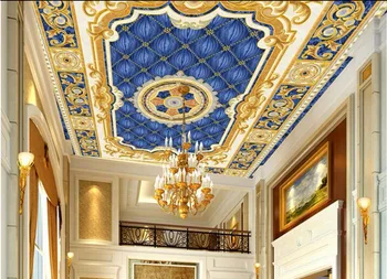 3d потолочные обои, фотообои на заказ, европейский стиль, небесно-голубая оспа, украшение комнаты, 3d настенные росписи, обои для 3D