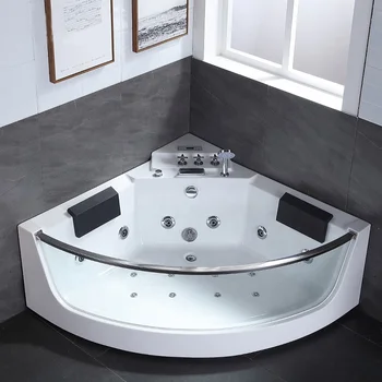 В продаже Хороший дизайн, акриловый материал, Отдельно стоящая угловая ванна с гидромассажем, портативная ванна для взрослых