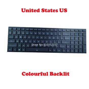 Клавиатура ноутбука с RGB Подсветкой Для Gigabyte Для AERO 15 OLED YD XD KD Для AERO 15 OLED YC XC KC С цветной подсветкой на английском Языке Без рамки