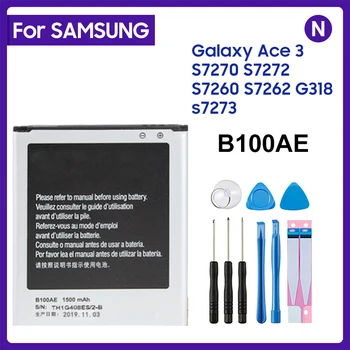 Сменный Аккумулятор телефона B100AE B100AC Для SAMSUNG Galaxy Ace 3 Ace4 S7898 S7278 S7272 i679 I679i S7568i S7270 S7262 G313H G318h