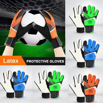 Детские вратарские перчатки, дышащие футбольные перчатки для детей 5-16 лет, футбольные аксессуары для тренировки вратарей
