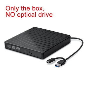 USB 3.0 DVD-привод Внешние Оптические Приводы Корпус Коробка USB Type-C Внешний чехол Для Ноутбука Ноутбук Внешний ПК DVD-плеер